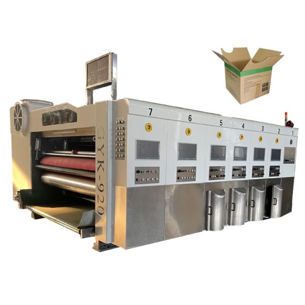 Fully Automatic High Speed Three Colors Printing Slotting Die Cutting Machine