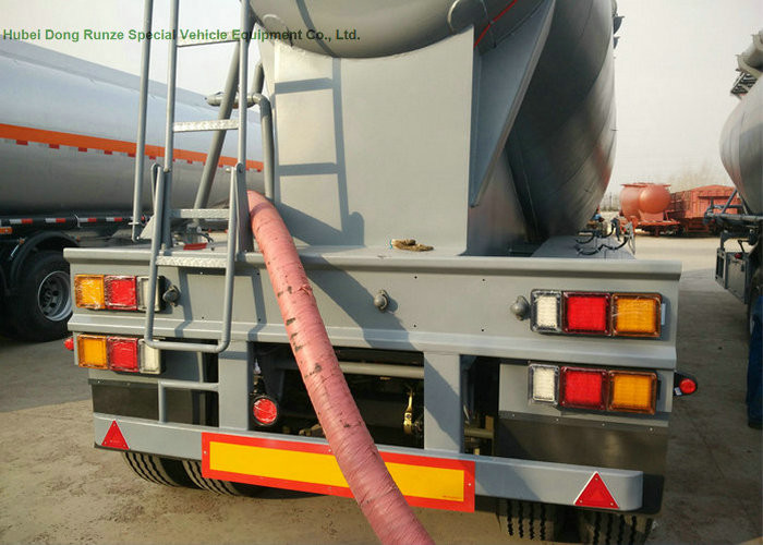 68-70cbm 4 Axle Tank Semi Trailer , Bulk Cement Trailer High Working Performnce