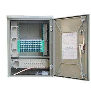 China 144 Core Outdoor Fiber Optic Distribution Cabinet FTTH Waterproof SMC Material wholesale