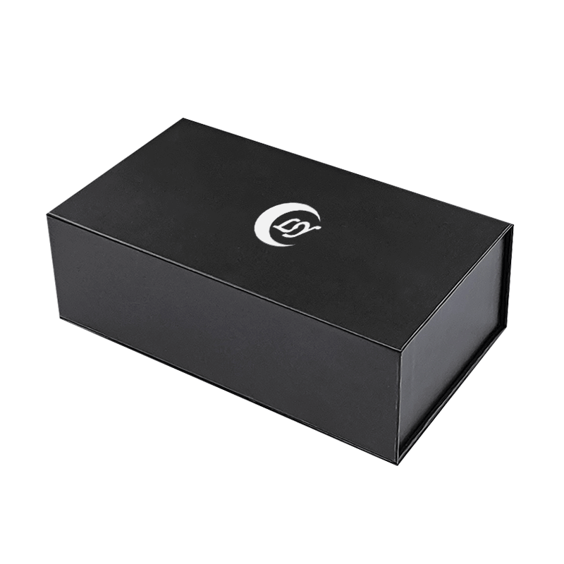 Gold Foil Printing Rectangle Magnetic Gift Box Packaging with Foam Insert and Envelope