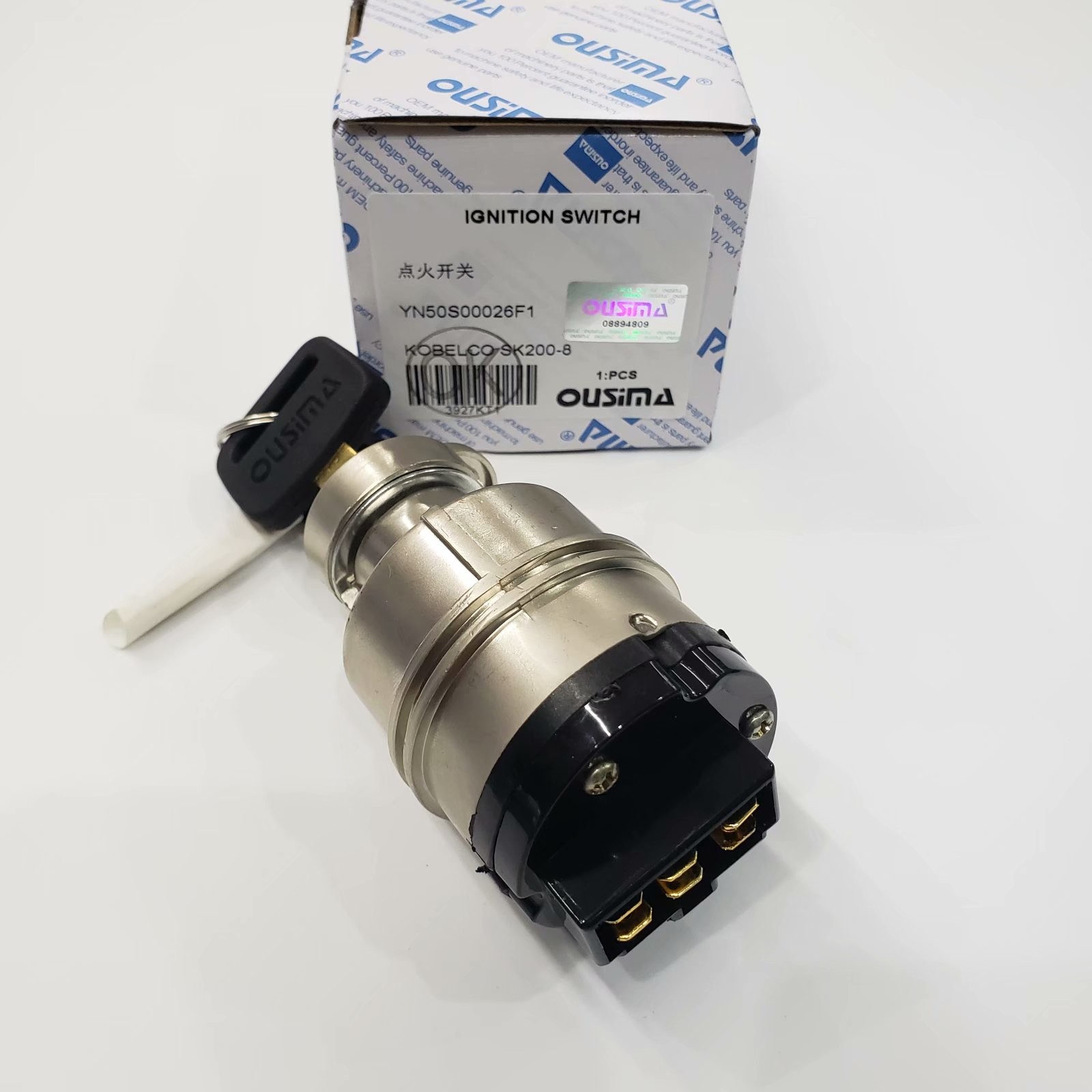 YN50S00026F1 Excavator Ignition Switch For Kobelco SK200-8 Digger