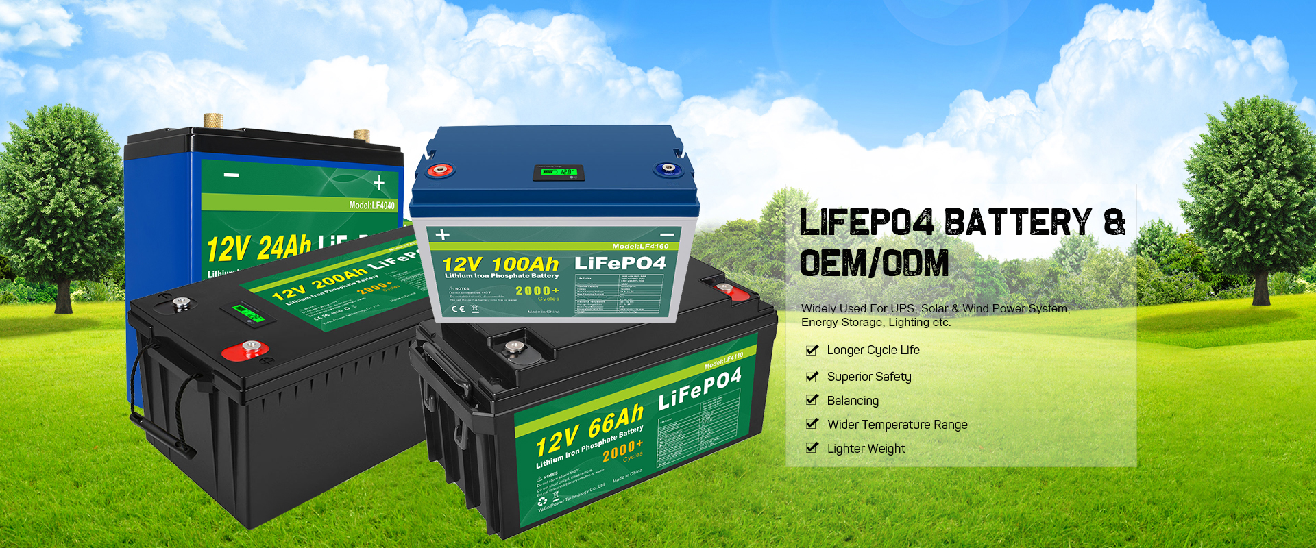 24v 60ah 70ah 80ah 24v 50ah Lifepo4 Battery Pack Deep Cycle