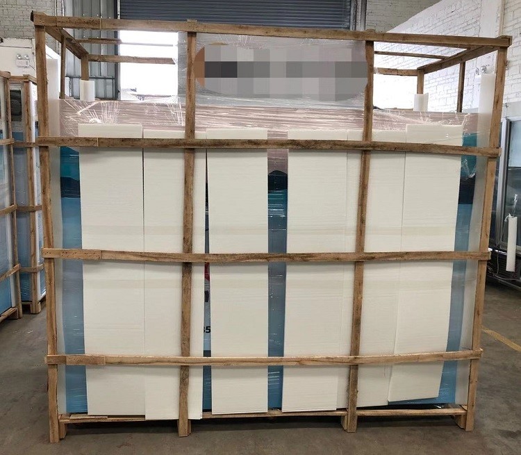 Glass Door Ice Merchandiser Cold Wall Supermarket Ice Bags Freezer