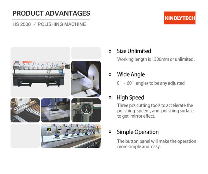 50hz Marble Diamond Polish Machine , 2kw Diamond Edge Polishers