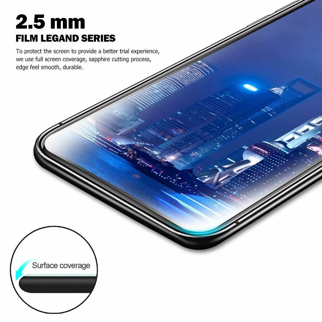 20D Curved Mobile Phone Screen Protector Tempered Glass 9H Full Coverage For Iphone 11