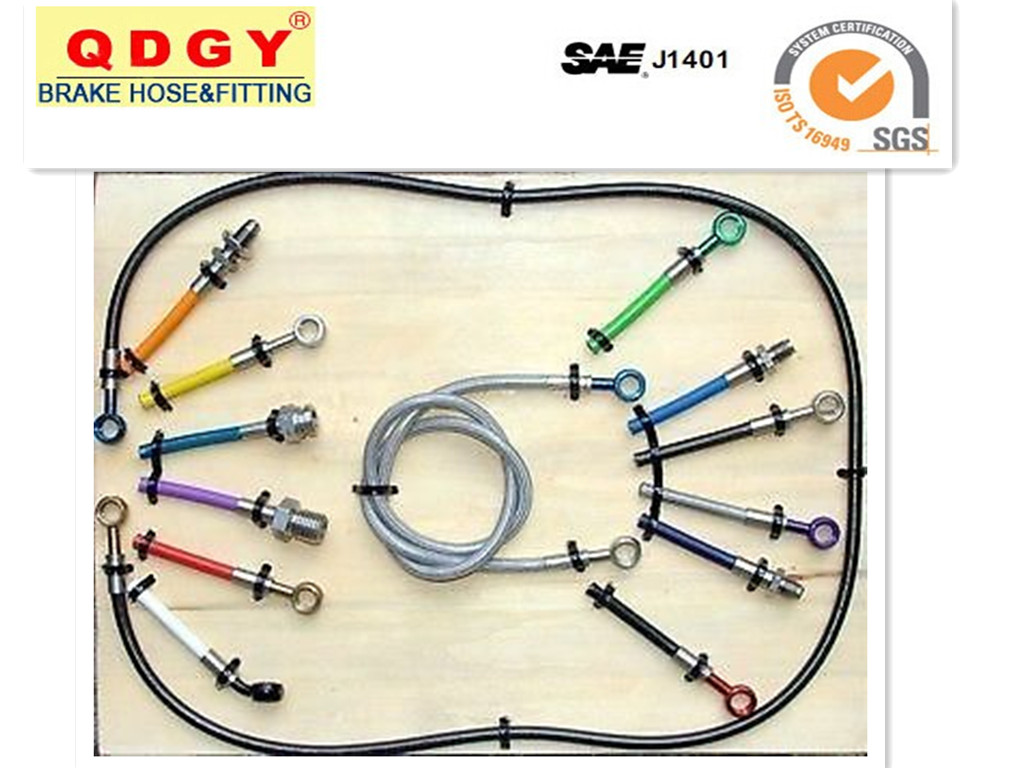 stainless steel braided flexible brake hose line