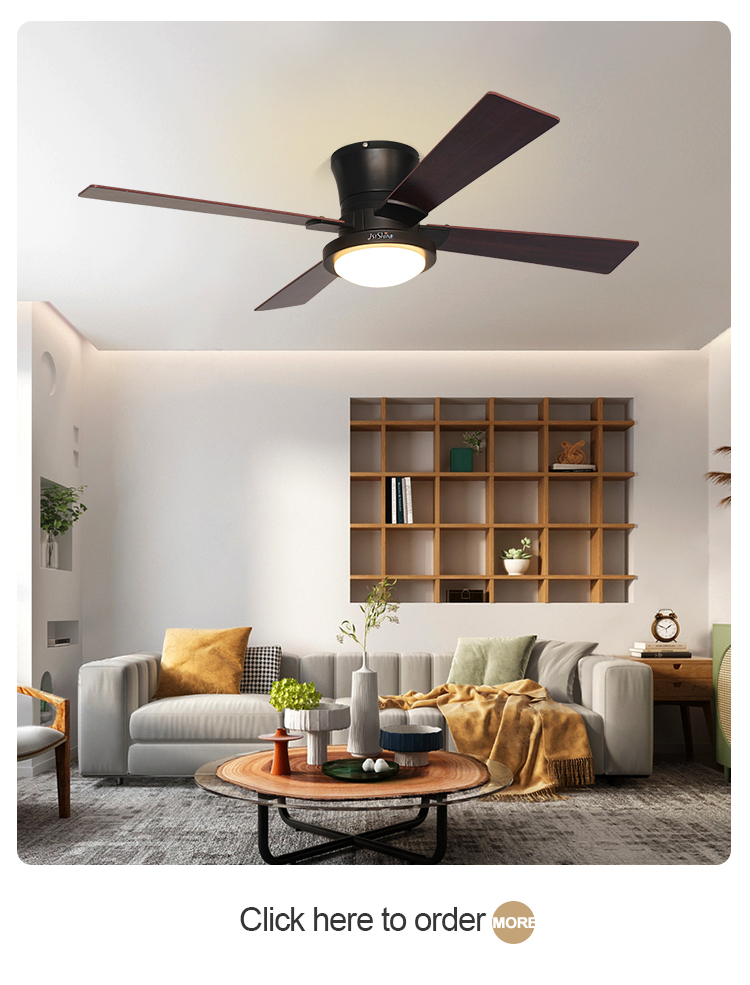 Energy Saving LED Ceiling Fan with Remote Control 3000K/4500K/6000K Color Temperature