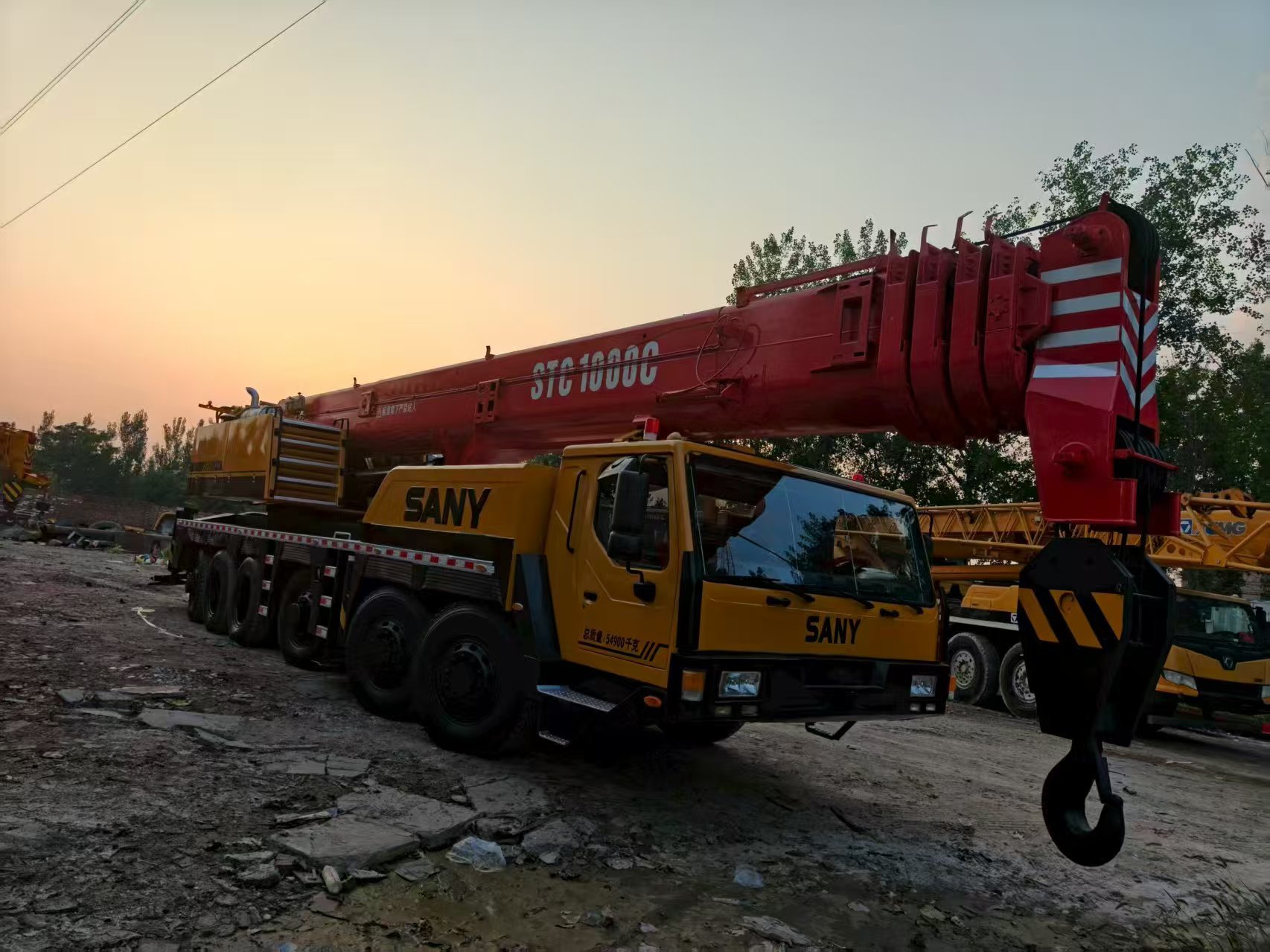 Used SANY STC1000C 100 Ton Truck Crane 350 kW Engine
