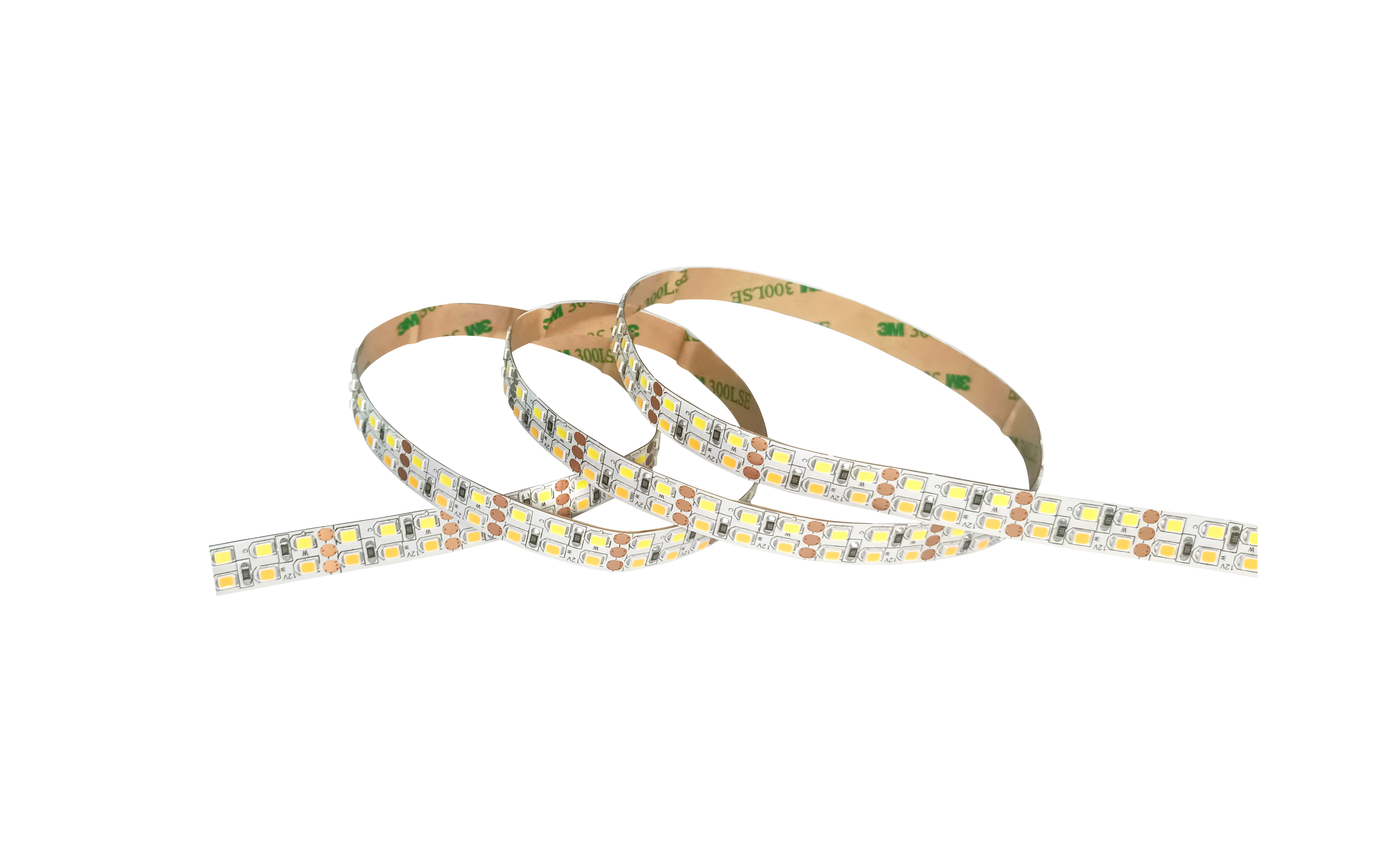 Low Voltage Bright 5050 LED Strip Light 12/24V Double Row Tricolor Light