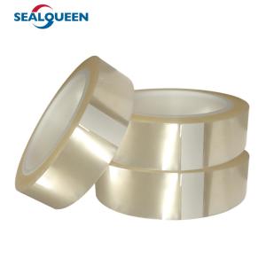 China Transparent PET Easy Tear Tape Silicone Adhesive PET Film Tape wholesale