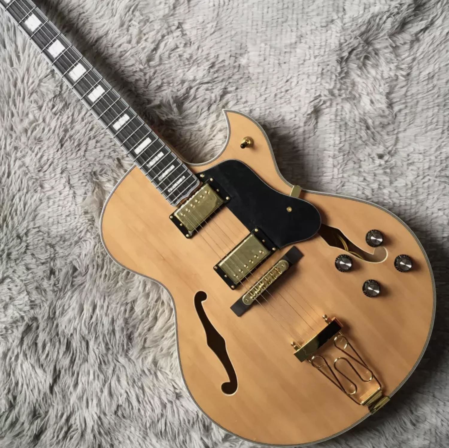 Custom Byrdland Electric Guitar Spruce Top Archtop Gold Hardware