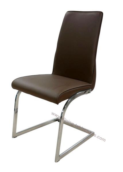 Quality Washable Restaurant Dining Chairs Guestroom Use Elegant Textured PU Shell for sale
