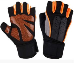 China Half Finger Outdoor Sport Gloves Microfiber Silica Anti Slip Breathable Exercise wholesale