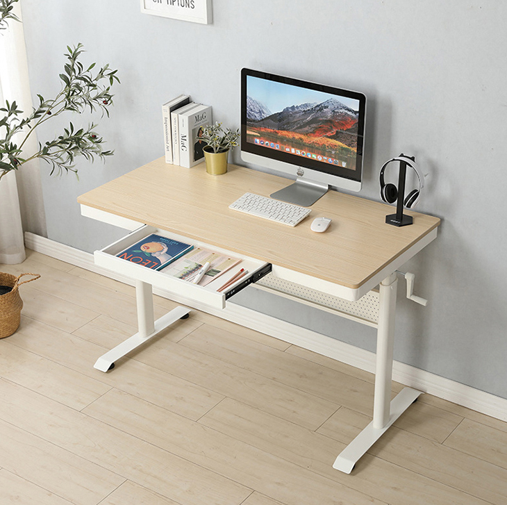 Custom Desktop Color Manual Height Adjustable Computer Gaming Desk for Living Room