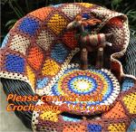 Crochet Vintage Throw Blankets Hand-Woven Bedspread Bedcover Home Decorate Bed