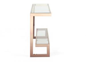 China High Gloss Tempered Glass 0.38CBM Modern Console Table wholesale