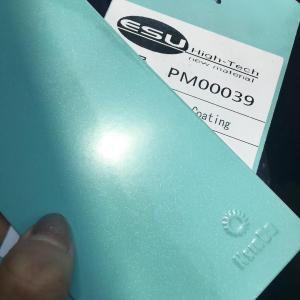 China Macaroon Blue Electrostatic Metallic Powder Coat Artistic Texture wholesale