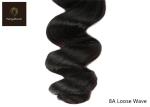 16inch Loose Wave Human Hair Bundles With Closure Shedding Free