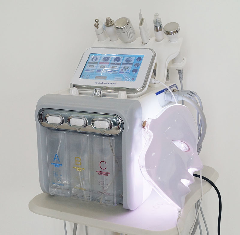 Small Aqua Peel H2O2 Bubble Machine 7 In 1 Skin Microdermabrasion Machine