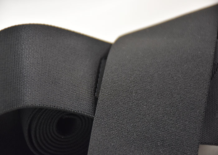 Custom Branded Logo 52mm Jacquard Elastic Band With Double Sided Material