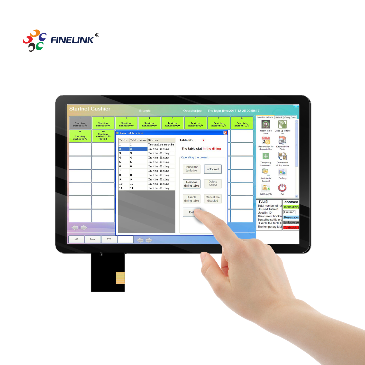 21.5 Inch G G PCAP Touch Screen for POS Terminal Monitor USB/I2C/Serial Port Interface