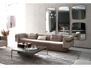 China 74cm High Leather Living Room Sofas Modern Minimalist Design wholesale