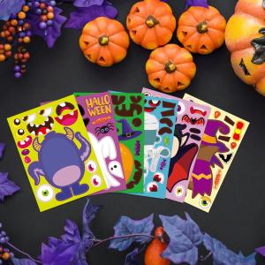 China Oil Glue Cute Halloween Stickers Witch Bumper Stickers Environmental Protection wholesale