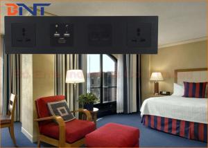 China Intelligent Media Hub , Brushed Aluminum Alloy Mutimedia Wall Socket wholesale