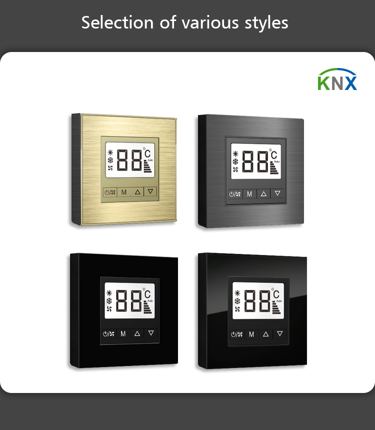 24V Home Smart Thermostat , 5 conjoined Knx Room Thermostat