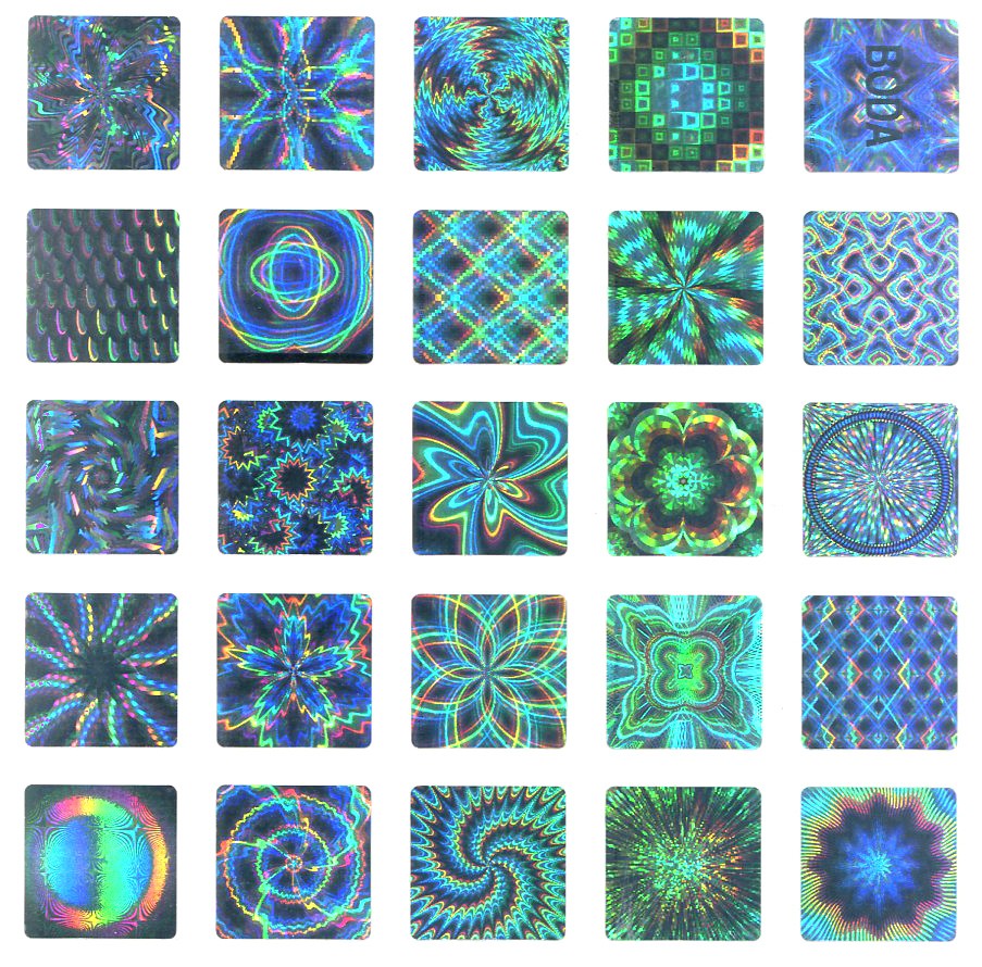 Custom Shapes ID Die Cut Transparent Hologram Stickers , Tamper Proof Hologram Stickers