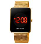 Led 1900 Fine Watches Zegarki Meskie Mens LED Wristband Sport Digital Watches