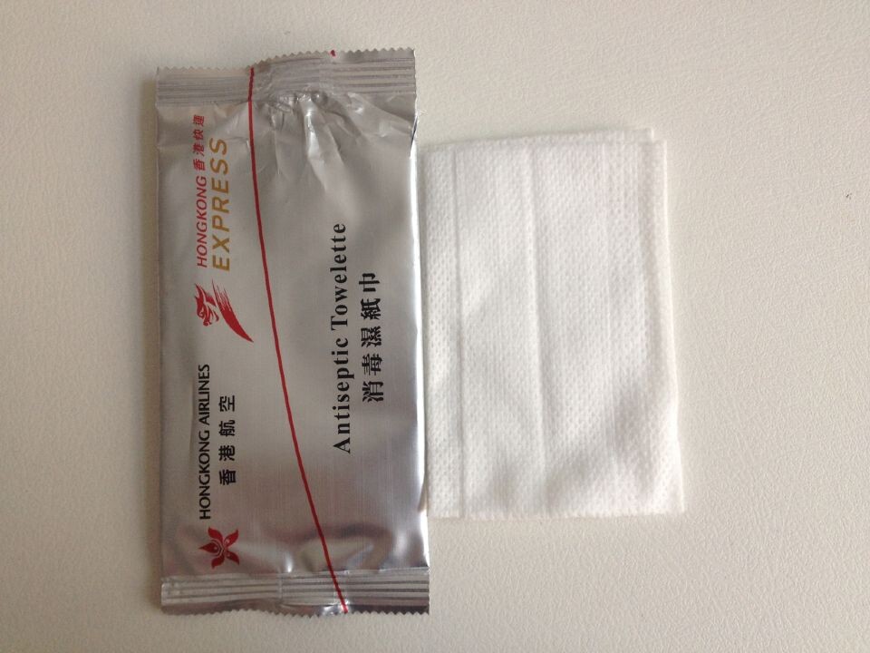 cheaper than cloth/China factory single packed customized wet wipes for airlines