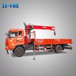 Hydraulic Crane 6.3 Ton Truck Mounted Crane Straight Telescopic Arm Boom Lorry