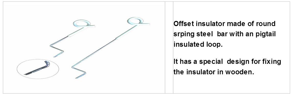 UV resistance temporary Fence Distance Insulator Pigtail Offset Post QL803