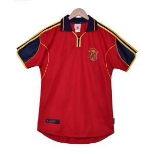 China Spain 2000 Retro Home Fan Edition Jersey Pays Tribute to the Golden Age of Matadors wholesale