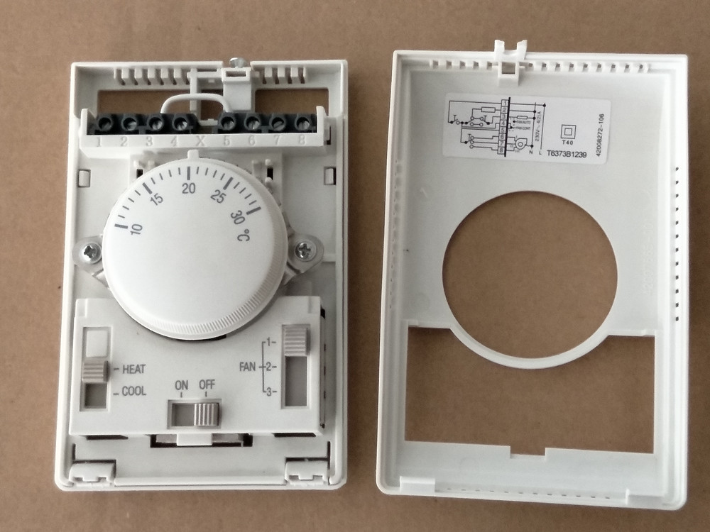 Mechanical fan coil Temperature Control Manual Switch T6373 air conditioning Thermostat