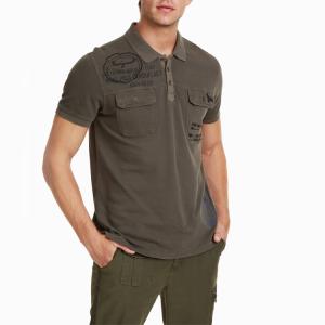 China High quality 2019 fashion mens clothing 100% cotton premium short-sleeved polo shirt wholesale