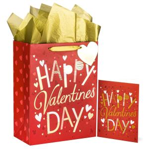 China Full Print Competitive Special Valentine's Day Luxury Red Gift Shopping Paper Bags wholesale