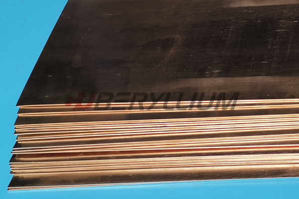 C17200 ASTM B194 Cuberyllium Copper Plate 6mm X 25mm X 800mm