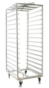 China 15 Shelves Double Row 660x810x1780mm Stainless Steel Trolly wholesale