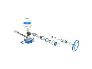 China Quarter Turn Gearbox Cast Steel Gearbox Partial Turn Gear Operators Easy Use wholesale