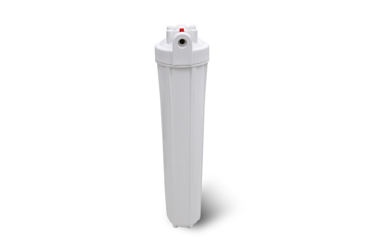 White Color 20 Inch Filter Housing , RO Water System Parts Highly Durable