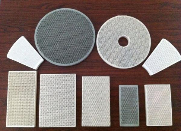 Quality Cordierite Porous Various Infrared Honeycomb BBQ Ceramic Plates For Gas Burners for sale