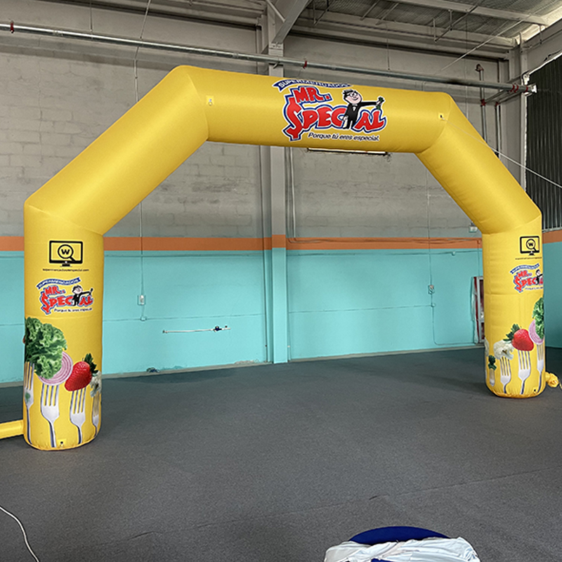Entrance Door Inflatable Finish Arch CE Certificate With LED Light