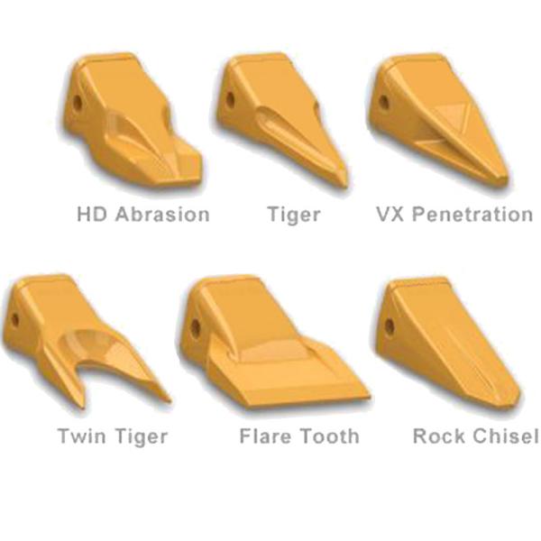 Excavator parts bucket tooth high strength stiff TEETH Removable Steel Tooth For