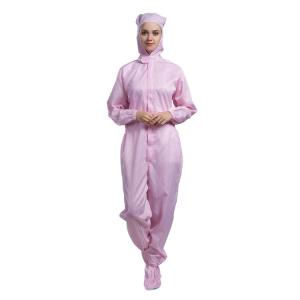China Dust Free Clean Room Garments Hooded ESD Antistatic Workwear Coverall wholesale