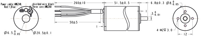 Bldc 12v Dc Motor 10000 Rpm In Intelligent Equipment 51mm Length