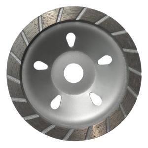 China 180MM Sintered Turbo Grinding Head Diamond Cup Wheel , Concrete Grinding Wheel wholesale