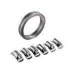 Stainless Steel Worm Gear Clamps for Various Types Pneumatic Exhaust Hoses