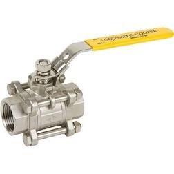 China Two Pieces Female Thread Gas Brass Ball Valve With Stainless Steel Long Handle wholesale